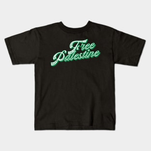 Free Palestine Support Palestine Kids T-Shirt